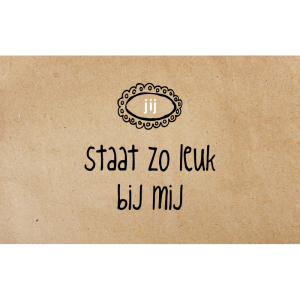 Wenskaart Jij staat zo leuk bij mij